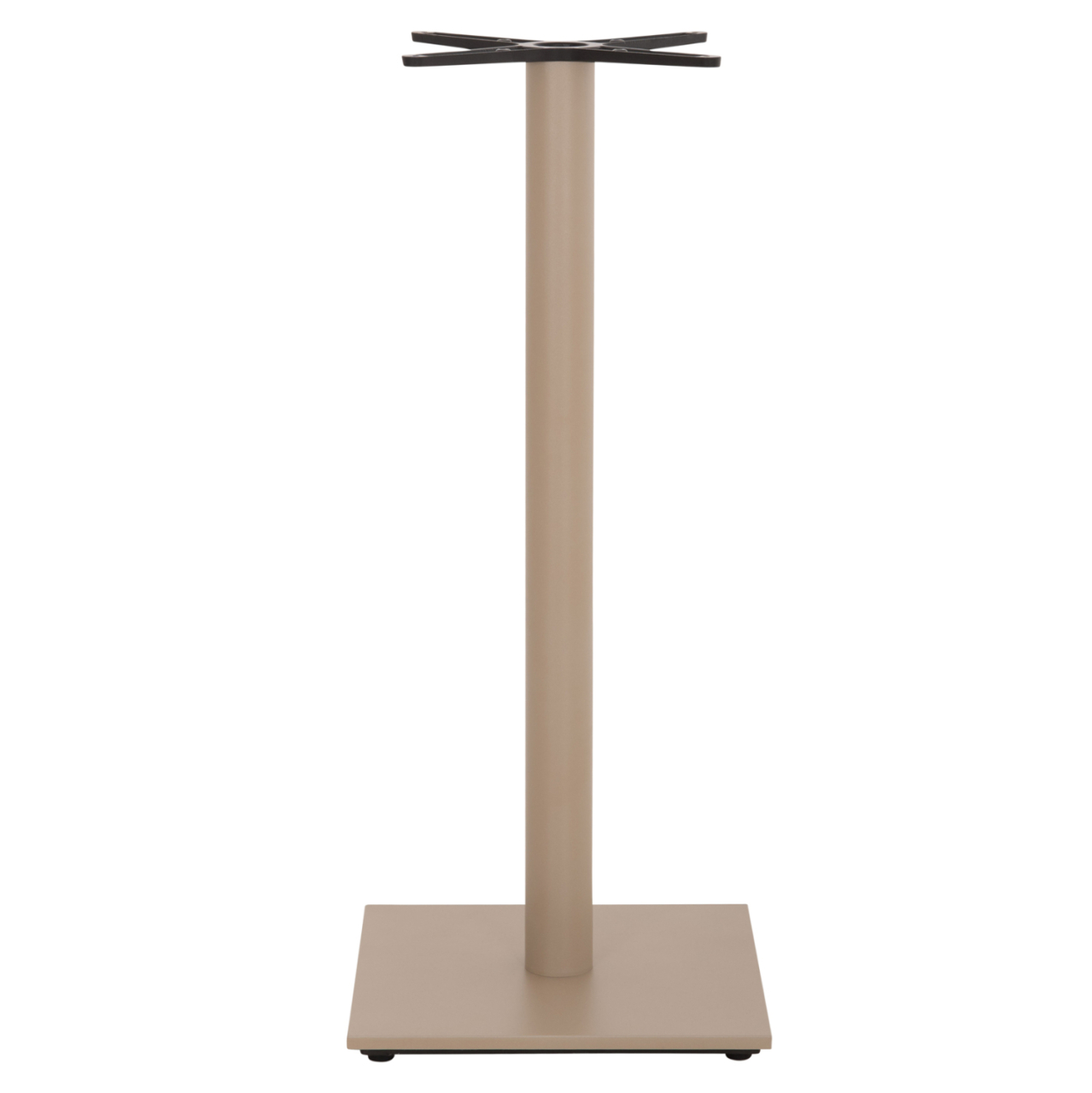 BAR TABLE BASE HM439.25 METAL IN CAPPUCCINO MATTE-HEIGHT ADJUSTERS 46x46x108Hcm. [3]