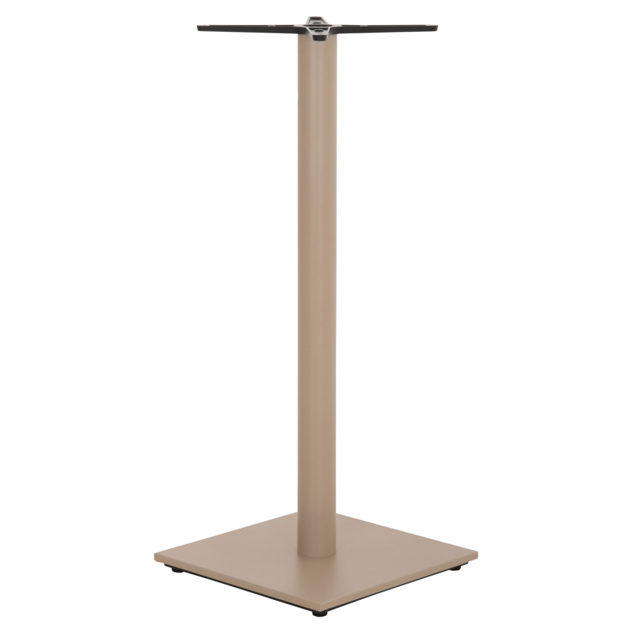 BAR TABLE BASE HM439.25 METAL IN CAPPUCCINO MATTE-HEIGHT ADJUSTERS 46x46x108Hcm. [4]