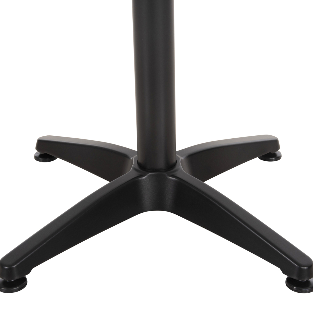 BAR TABLE BASE HM450.03 ALUMINUM IN BLACK 4-PRONGED WITH 44x44cm. CROSS [5]