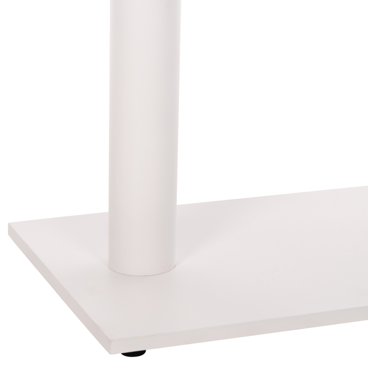 BAR TABLE BASE HM478.02 MEDIUM HEIGHT MATTE WHITE METAL 2-PILLAR 40Χ80Χ90Hcm. [5]