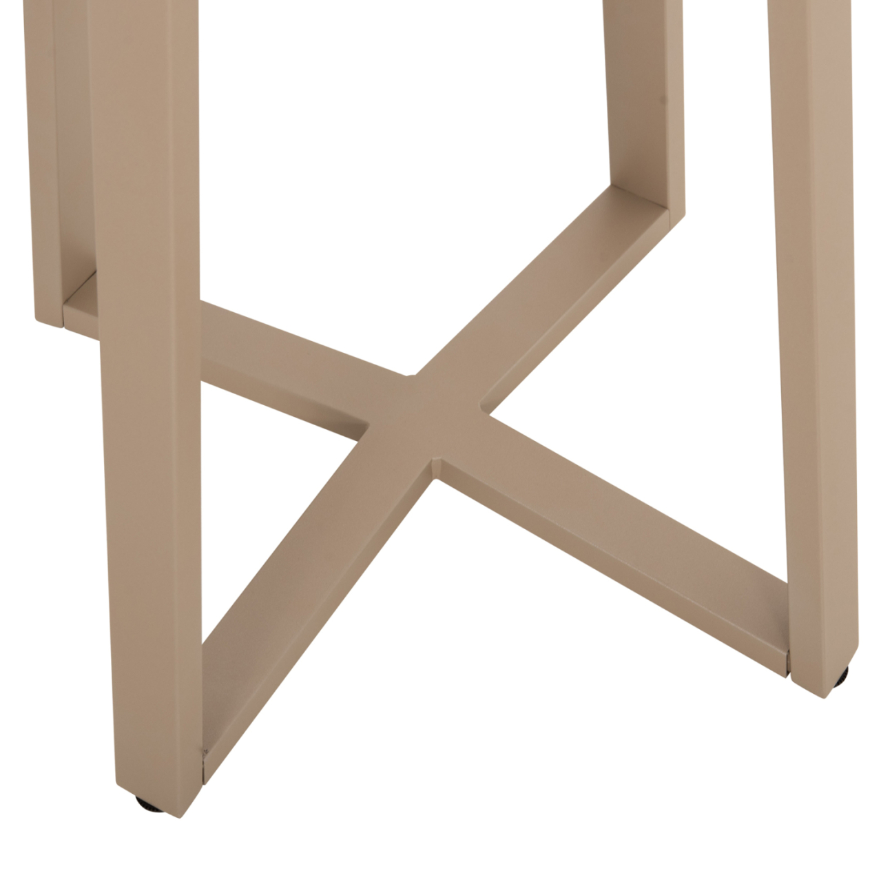 BAR TABLE BASE MEDIUM HEIGHT HM477.25 METAL IN CAPPUCCINO 50x50x90Hcm. [7]