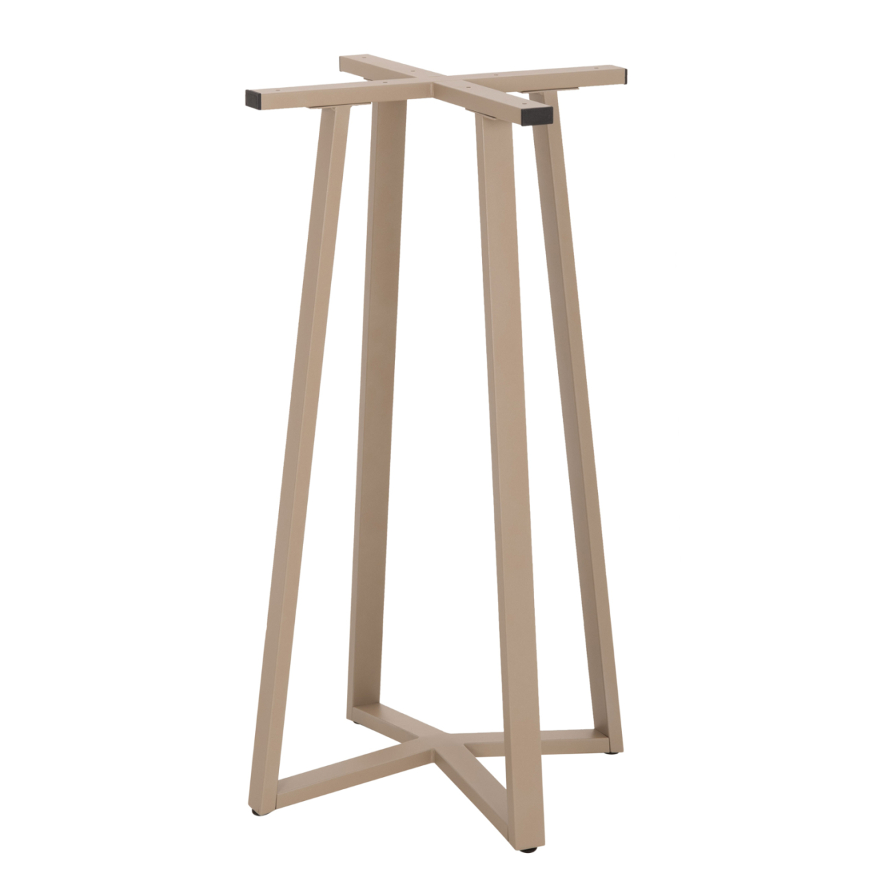 BAR TABLE BASE MEDIUM HEIGHT HM477.25 METAL IN CAPPUCCINO 50x50x90Hcm. [5]