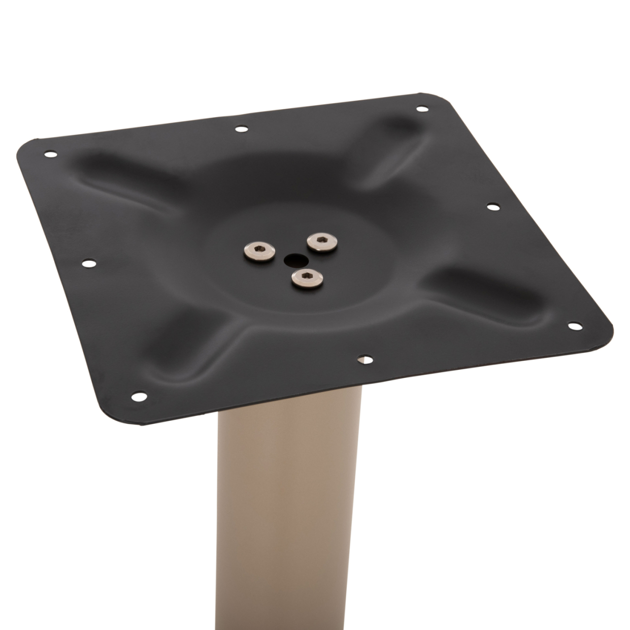 BAR TABLE BASE METAL/CAST IRON HM417.25 CAPPUCCINO 62x62x108Ηcm [6]