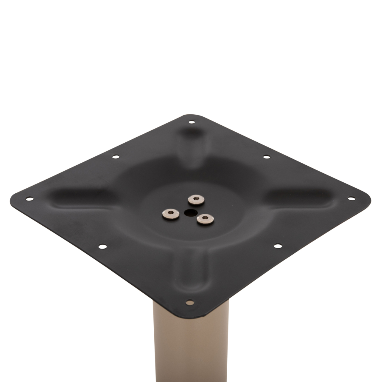 BAR TABLE BASE METAL/CAST IRON HM417.25 CAPPUCCINO 62x62x108Ηcm [10]