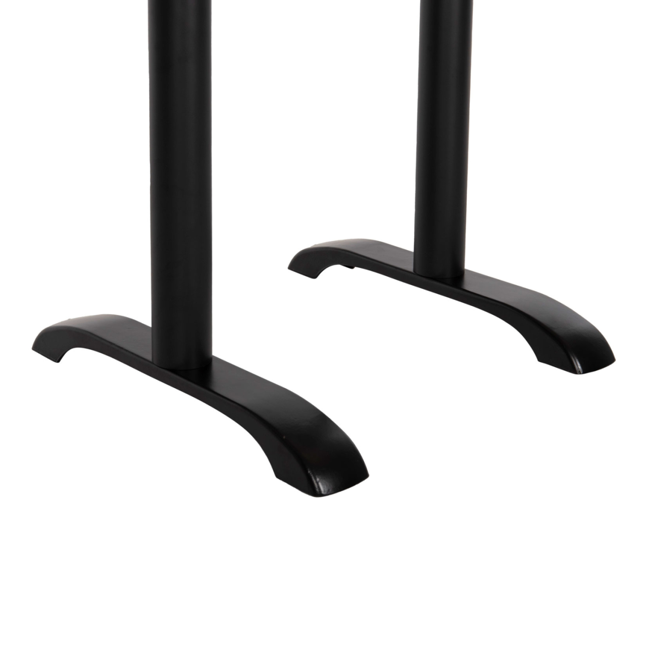 BAR TABLE BASE METAL MEDIUM HEIGHT HM479.01 DOUBLE IN BLACK COLOR 40Χ80Χ91Hcm. [6]