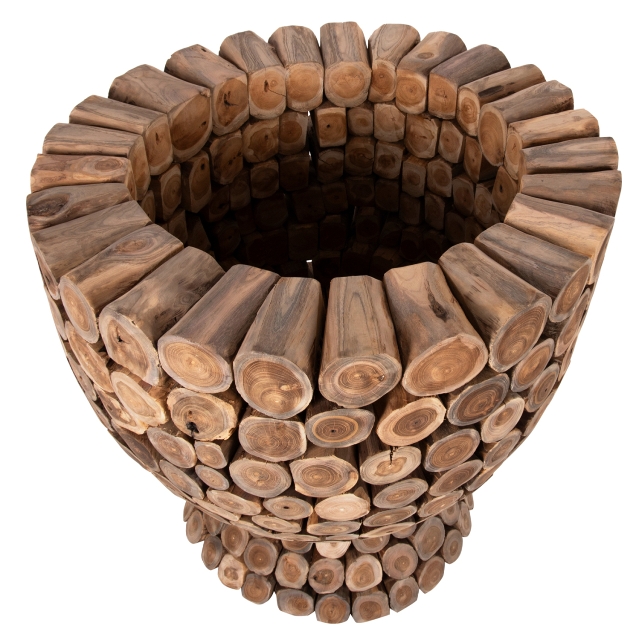 BAR TABLE ROUND LEEROY HM9806 TEAK WOOD PIECES Φ120x104Hcm. [4]