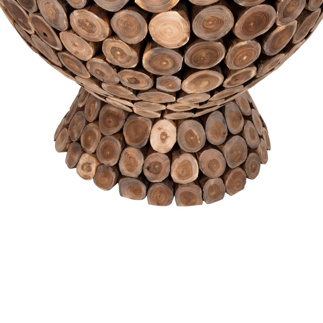 BAR TABLE ROUND LEEROY HM9806 TEAK WOOD PIECES Φ120x104Hcm. [5]