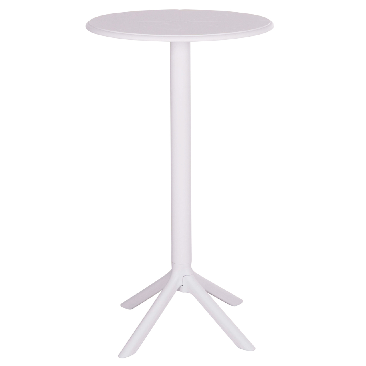 BAR TABLE ROUND TERRIN HM6126.11 POLYPROPYLENE WHITE Φ60x106Hcm. [3]