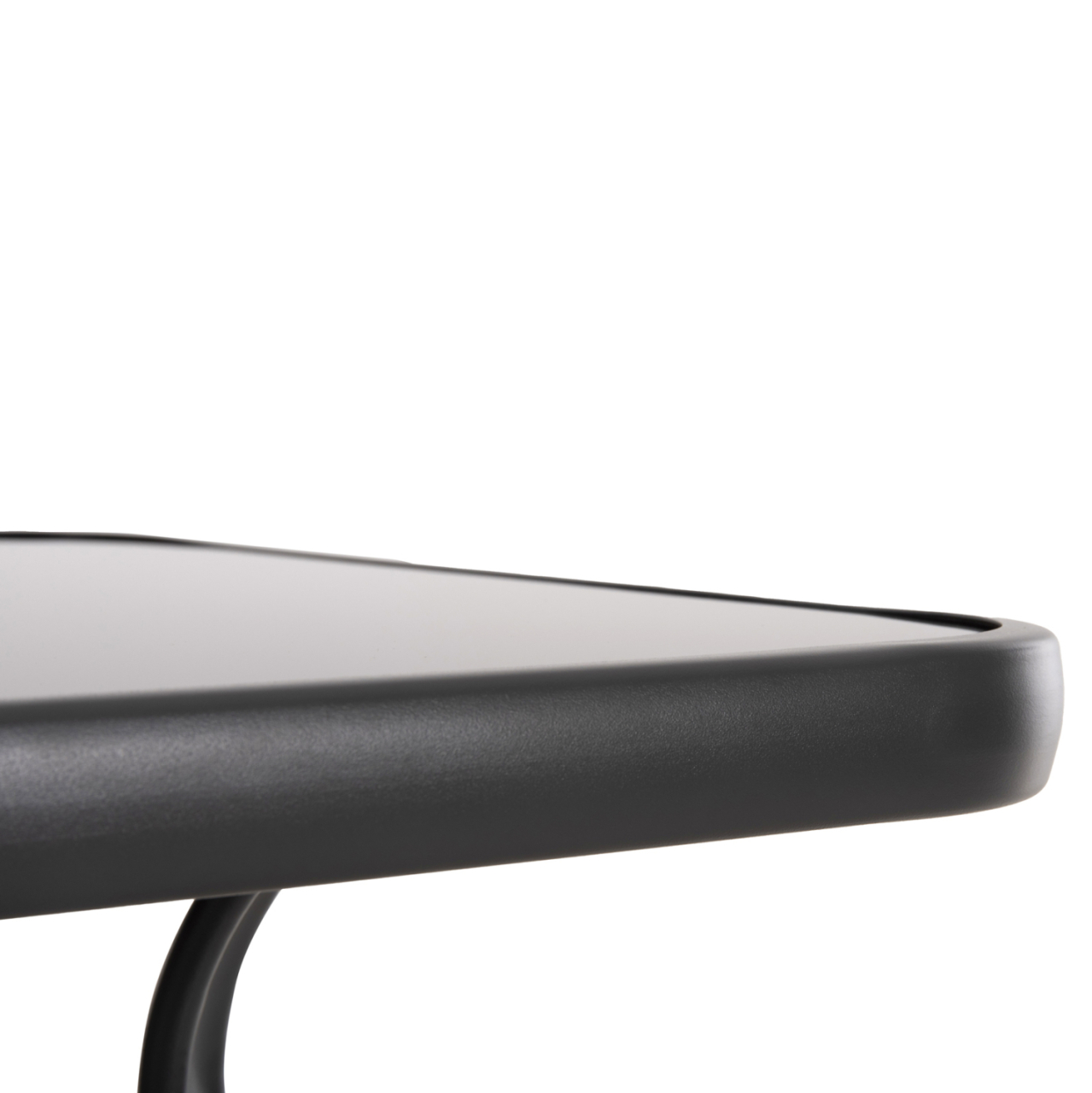 BAR TABLE SQUARE FIGGY HM6066.01 METALLIC GREY-TEMPERED GLASS 60x60x100Hcm. [5]