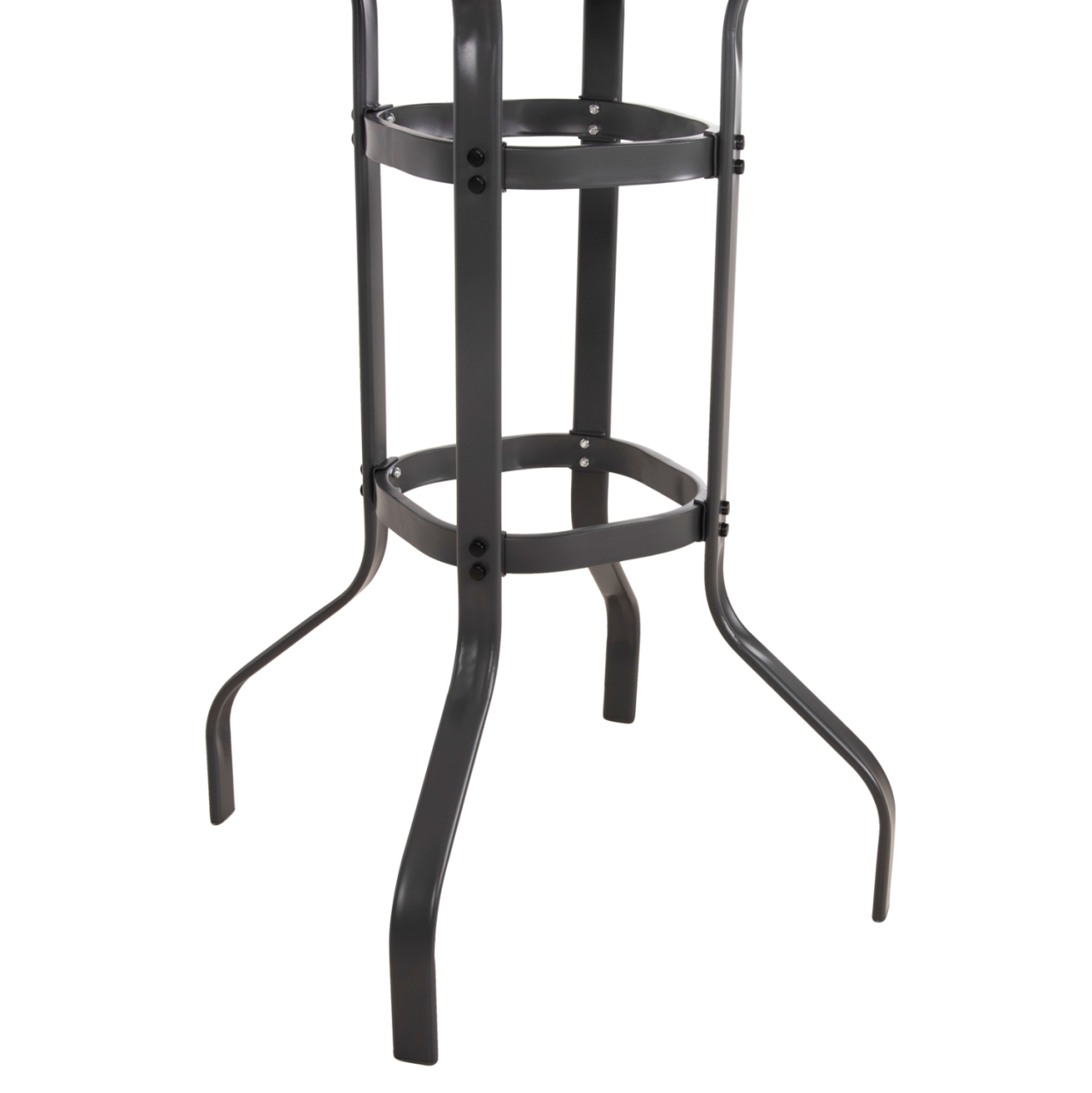 BAR TABLE SQUARE FIGGY HM6066.01 METALLIC GREY-TEMPERED GLASS 60x60x100Hcm. [7]