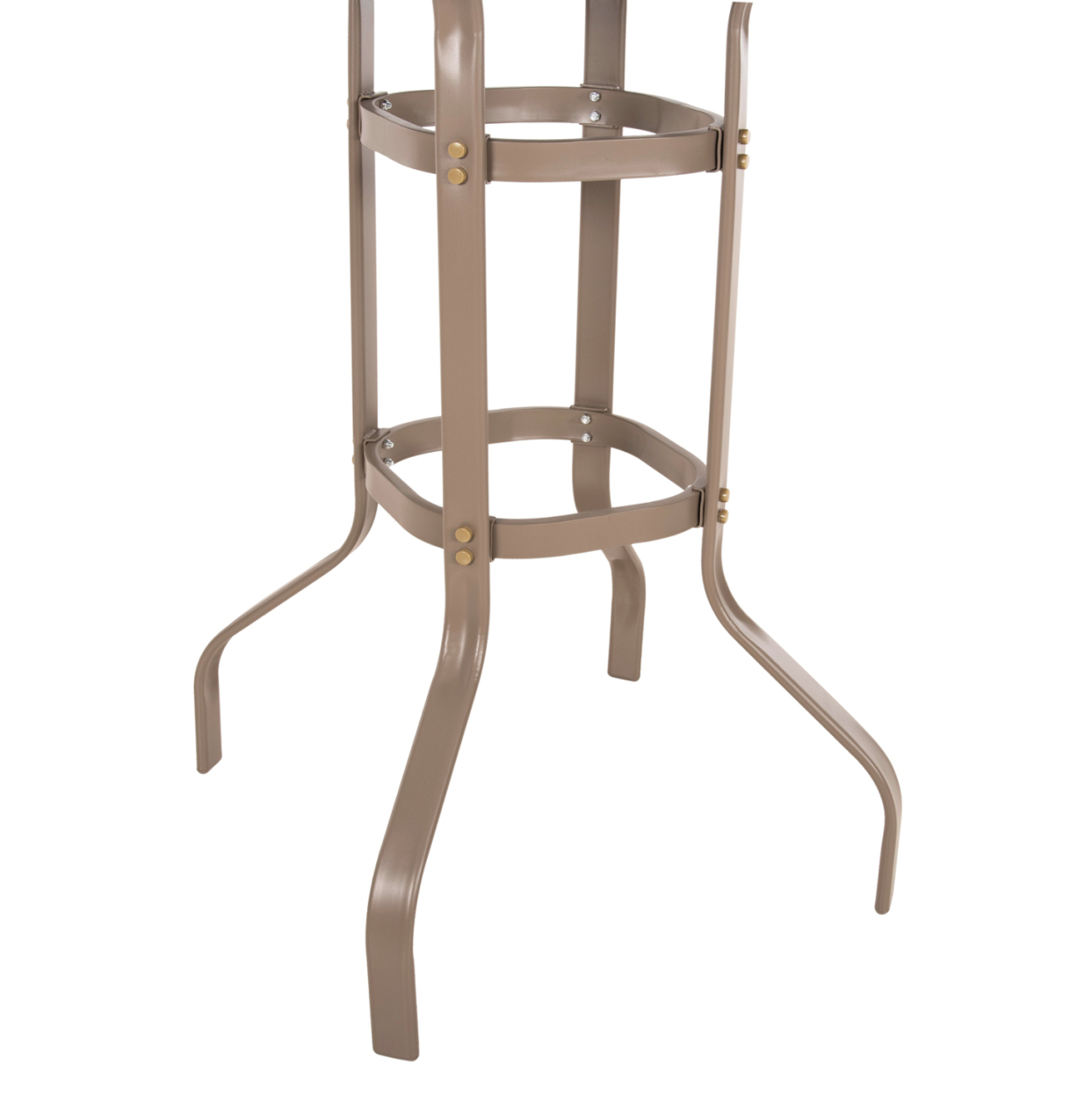 BAR TABLE SQUARE FIGGY HM6066.04 METALLIC CHAMPAGNE-COLORED-TEMPERED GLASS 60x60x100Hcm. [6]