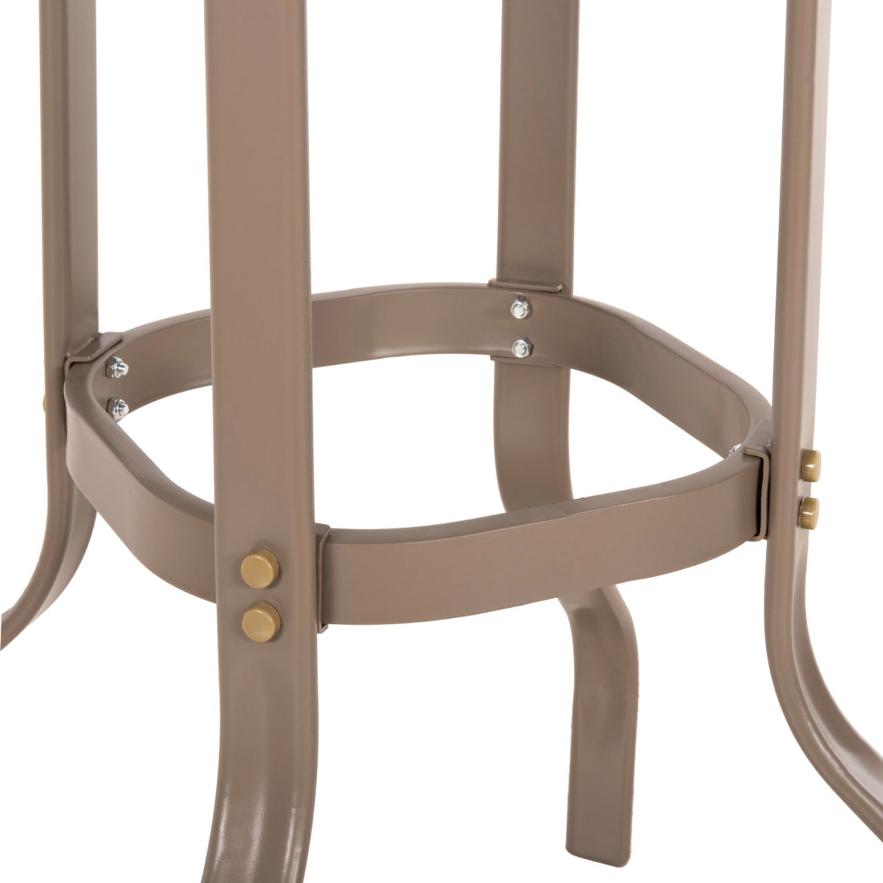 BAR TABLE SQUARE FIGGY HM6066.04 METALLIC CHAMPAGNE-COLORED-TEMPERED GLASS 60x60x100Hcm. [5]
