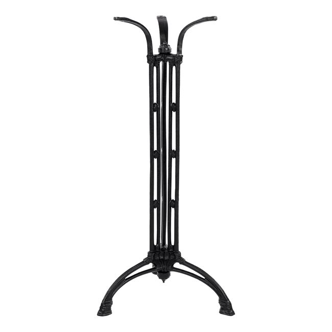 Base Bar from cast iron HM446 3legs in black color 50x50x105 [3]