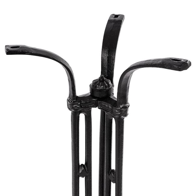 Base Bar from cast iron HM446 3legs in black color 50x50x105 [4]