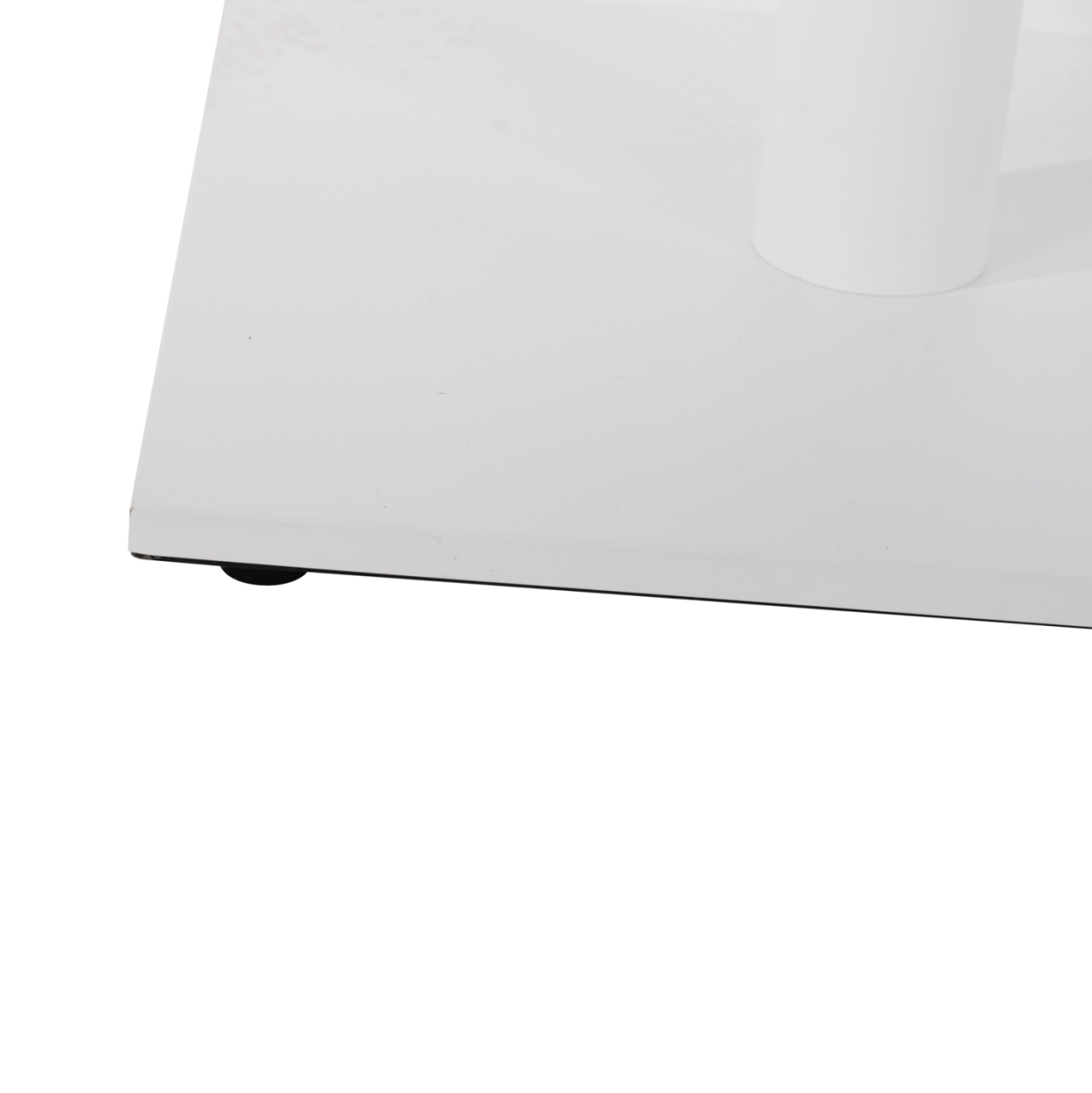 BASE FOR BAR TABLE HM439.02 METAL IN WHITE MATTE WITH HEIGHT ADJUSTERS 46Χ46Χ108Hcm. [7]