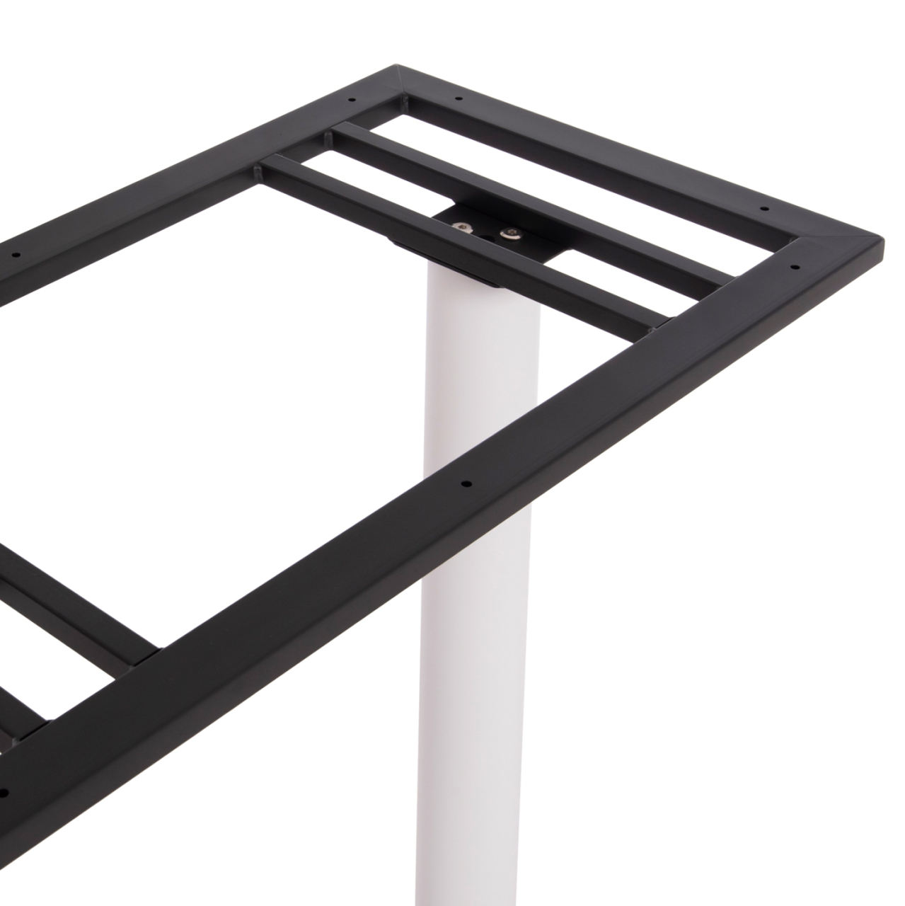 BASE FOR BAR TABLE HM480.02 TWO LEGS-METAL IN WHITE MATTE COLOR 80x40x108Hcm. [6]