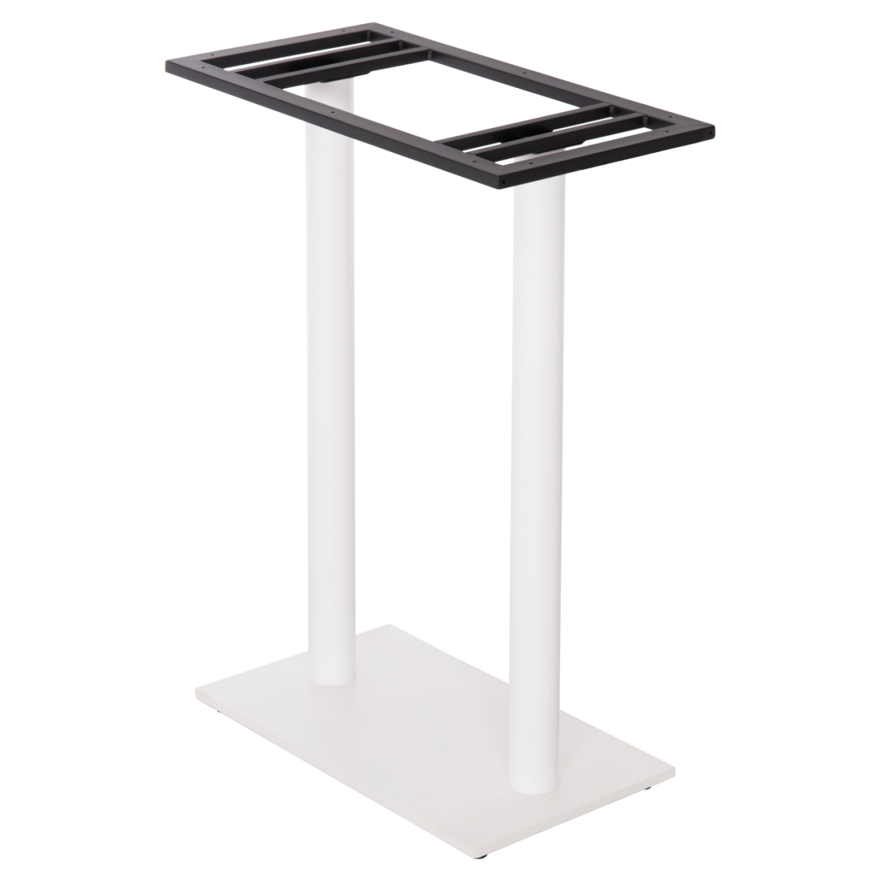 BASE FOR BAR TABLE HM480.02 TWO LEGS-METAL IN WHITE MATTE COLOR 80x40x108Hcm. [4]