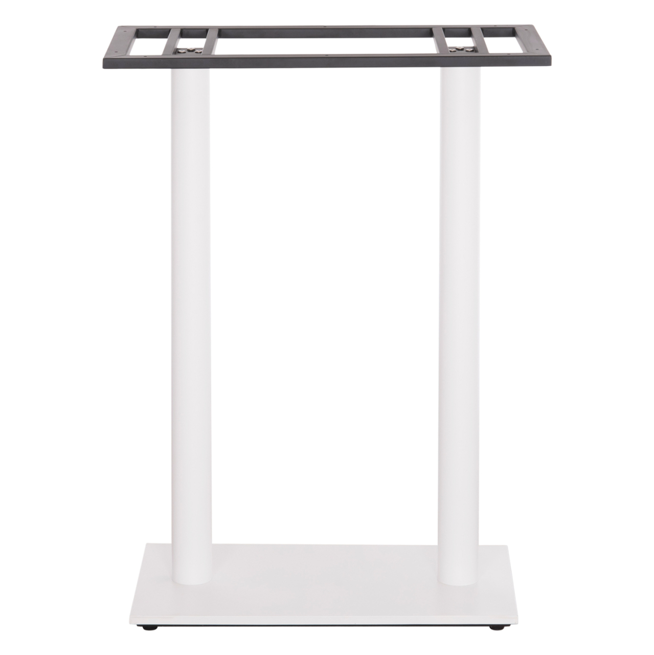 BASE FOR BAR TABLE HM480.02 TWO LEGS-METAL IN WHITE MATTE COLOR 80x40x108Hcm. [3]
