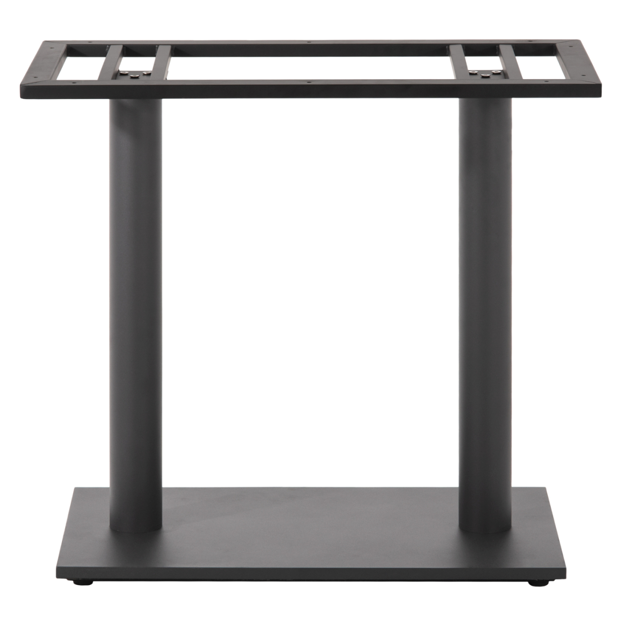 BASE FOR TABLE HM435.20 METAL DOUBLE IN MATTE GREY WITH HEIGHT ADJUSTERS 80Χ40Χ72Hcm. [3]