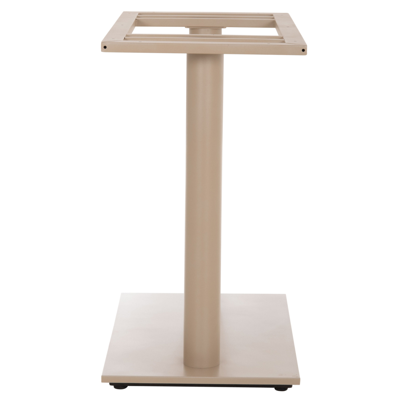 BASE FOR TABLE HM435.25 METAL DOUBLE IN MATTE CAPPUCCINO WITH HEIGHT ADJUSTERS 80Χ40Χ72Hcm. [5]