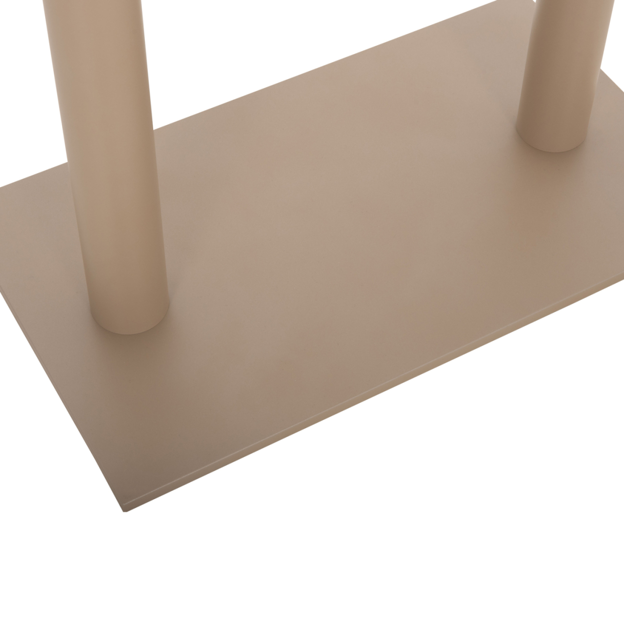 BASE FOR TABLE HM435.25 METAL DOUBLE IN MATTE CAPPUCCINO WITH HEIGHT ADJUSTERS 80Χ40Χ72Hcm. [9]