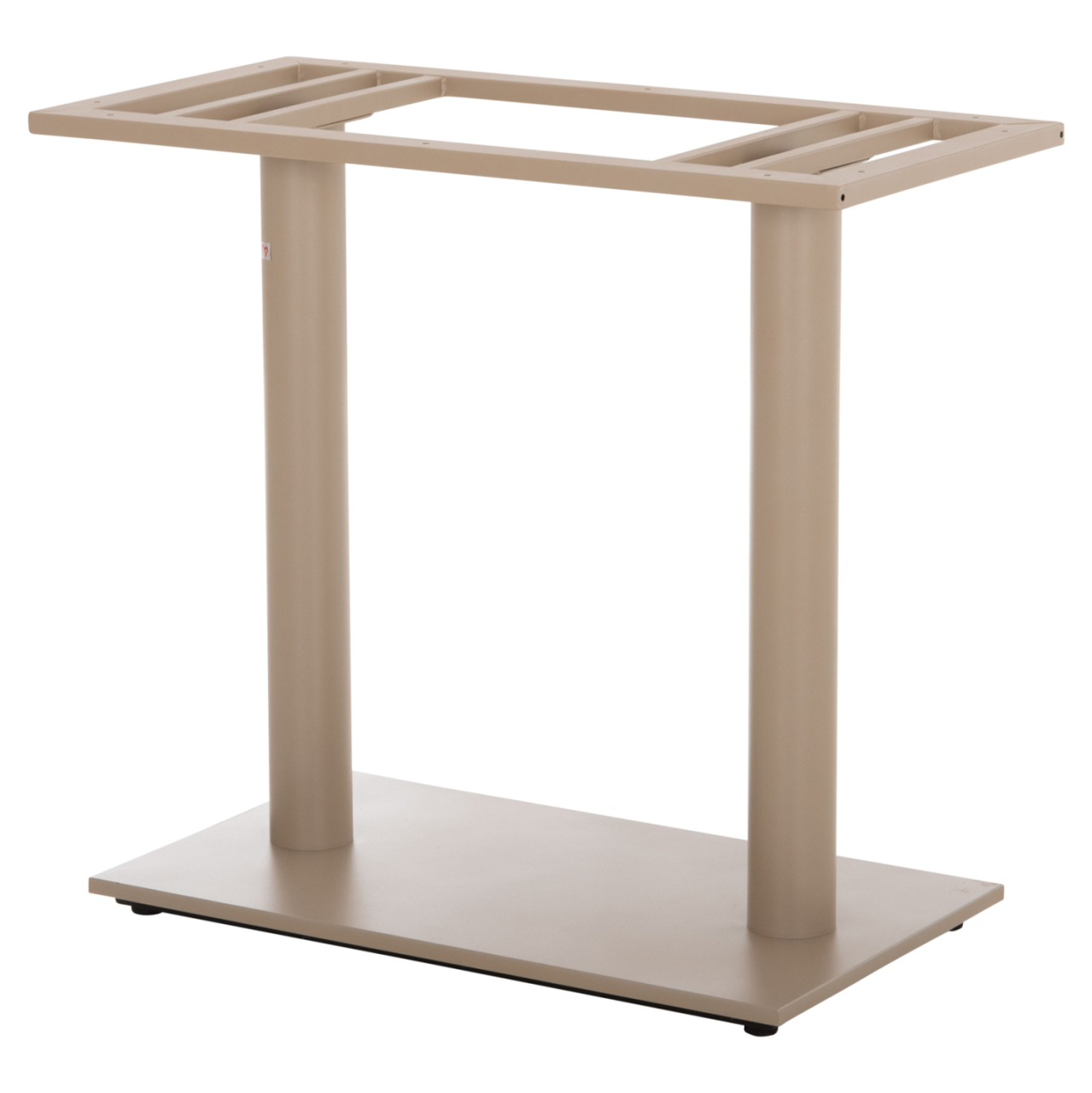 BASE FOR TABLE HM435.25 METAL DOUBLE IN MATTE CAPPUCCINO WITH HEIGHT ADJUSTERS 80Χ40Χ72Hcm. [6]