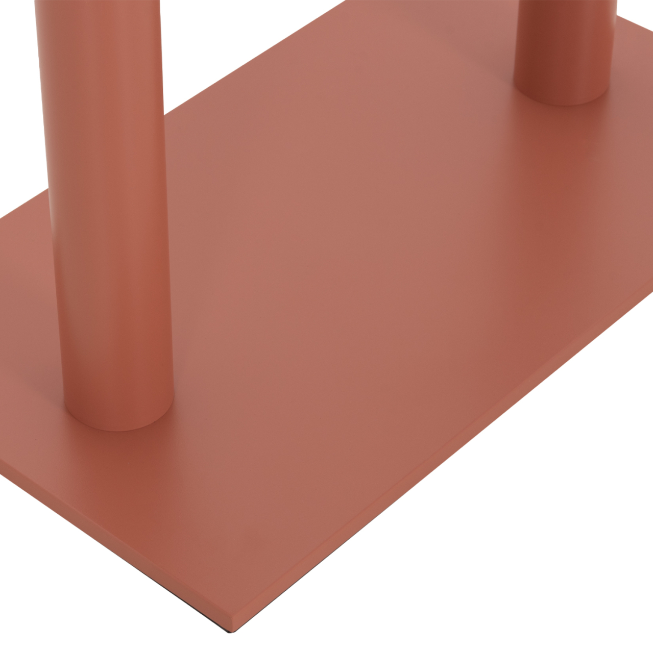 BASE FOR TABLE HM435.27 METAL DOUBLE IN TERRACOTTA COLOR WITH HEIGHT ADJUSTERS 80Χ40Χ72Hcm. [9]