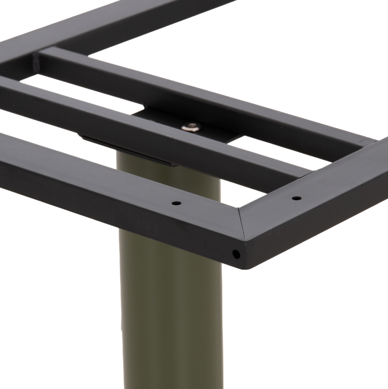 BASE FOR TABLE HM435.28 METAL DOUBLE IN GREEN WITH HEIGHT ADJUSTERS 80Χ40Χ72Hcm. [9]