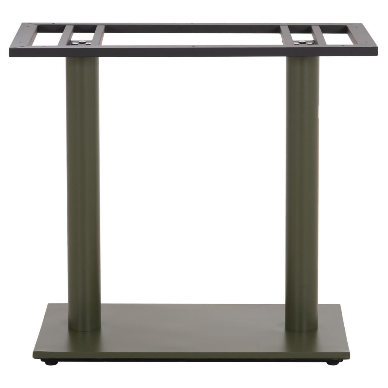 BASE FOR TABLE HM435.28 METAL DOUBLE IN GREEN WITH HEIGHT ADJUSTERS 80Χ40Χ72Hcm. [3]