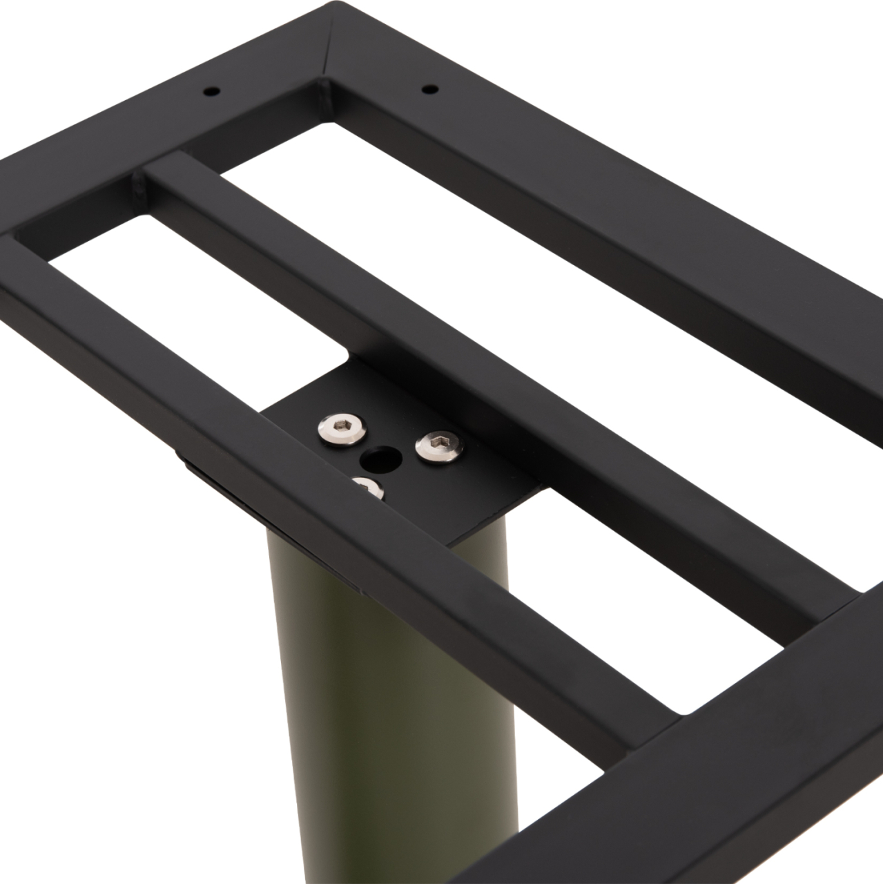 BASE FOR TABLE HM435.28 METAL DOUBLE IN GREEN WITH HEIGHT ADJUSTERS 80Χ40Χ72Hcm. [6]