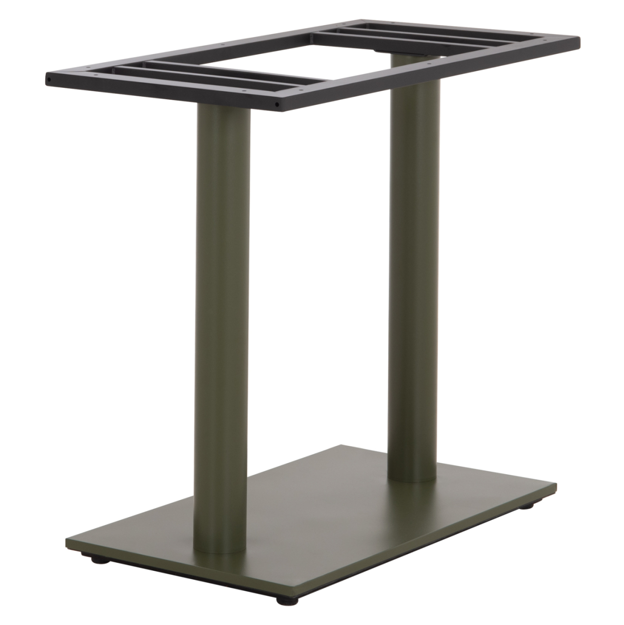 BASE FOR TABLE HM435.28 METAL DOUBLE IN GREEN WITH HEIGHT ADJUSTERS 80Χ40Χ72Hcm. [4]
