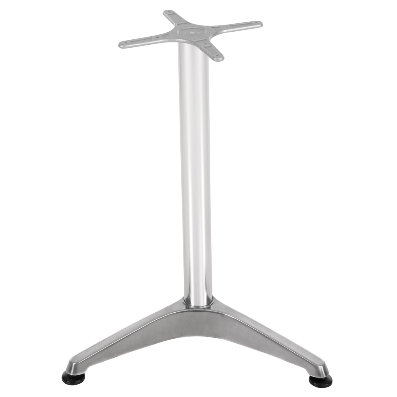 BASE FOR TABLE HM449.01 ALUMINUM IN CHROME CROSS 28,5x28,5cm.- LEG DIMENSIONS: 54x54x68Hcm. [3]