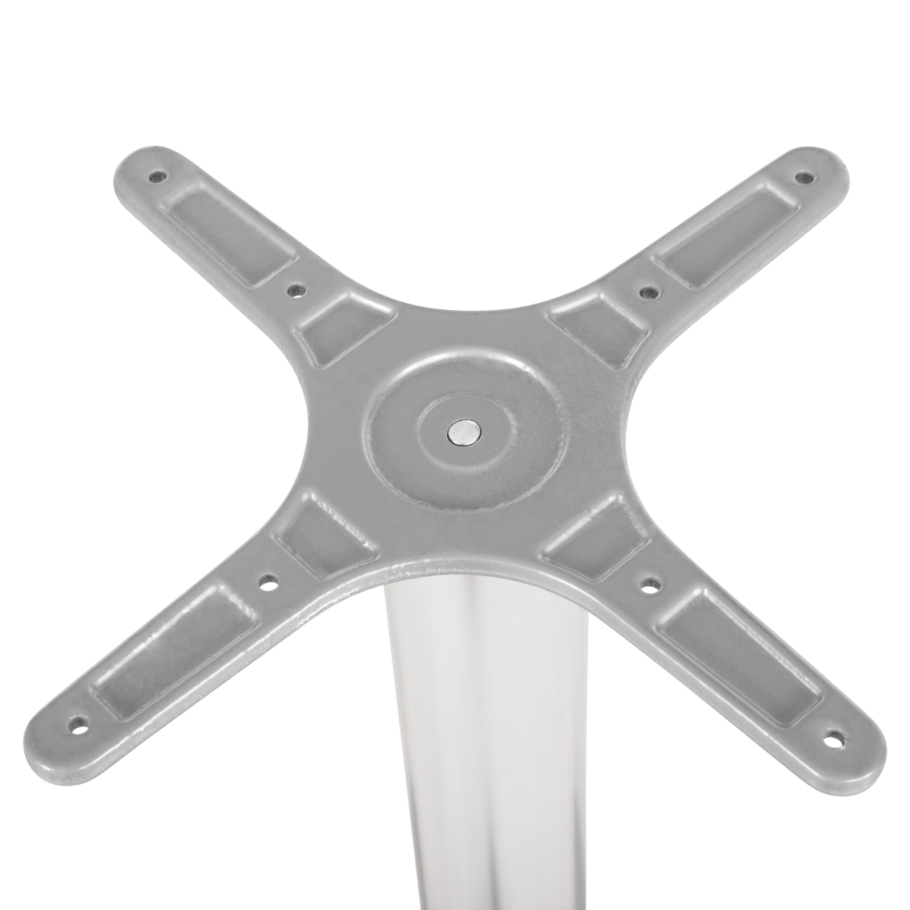 BASE FOR TABLE HM449.01 ALUMINUM IN CHROME CROSS 28,5x28,5cm.- LEG DIMENSIONS: 54x54x68Hcm. [4]