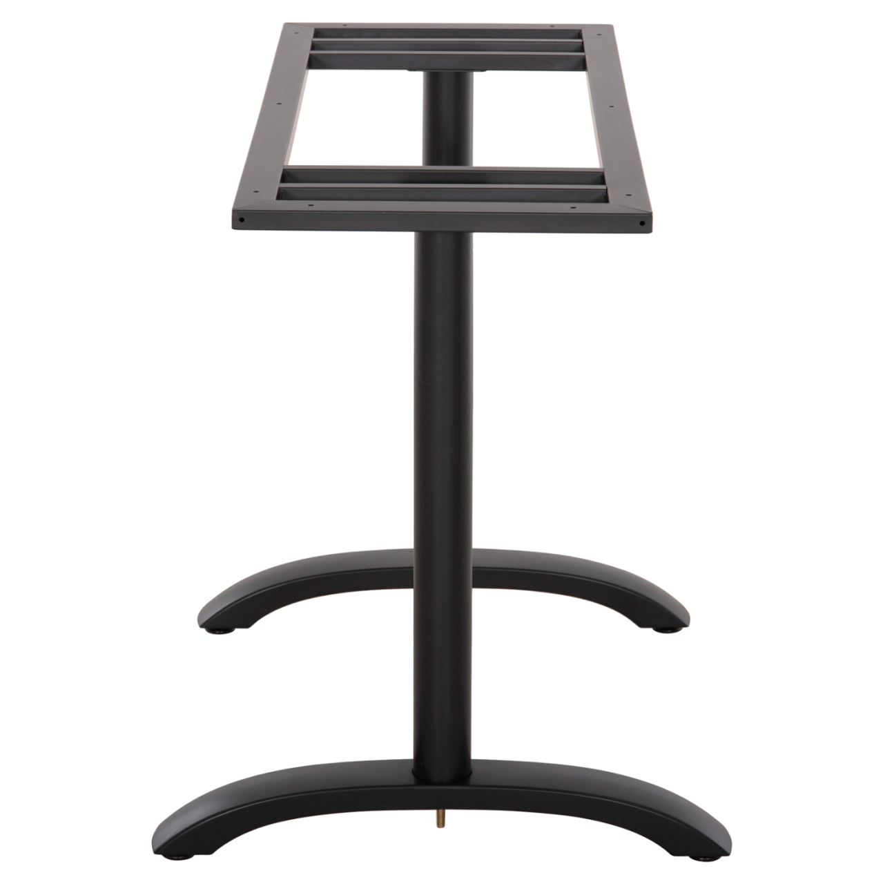 BASE FOR TABLE HM461.11 ALUMINUM DOUBLE IN MATTE BLACK WITH HEIGHT ADJUSTERS 100Χ60Χ73Hcm. [5]