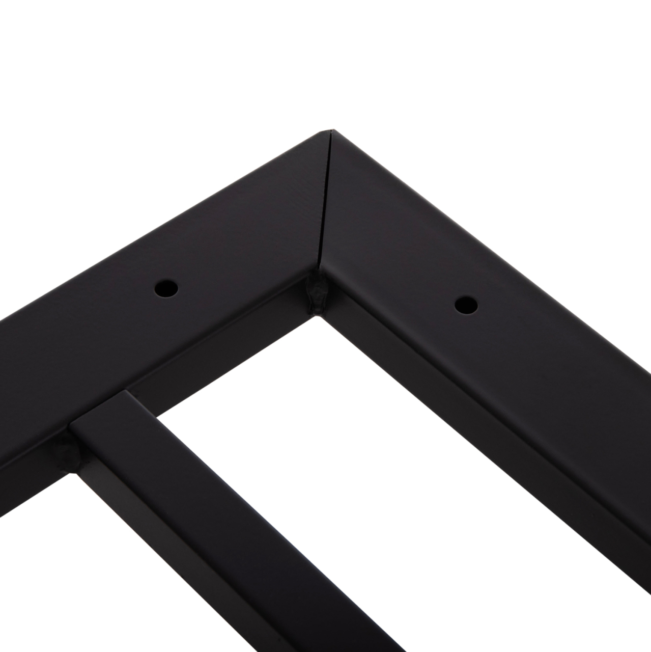 BASE FOR TABLE HM461.12 ALUMINUM DOUBLE IN WHITE WITH HEIGHT ADJUSTERS 100x60x73Hcm [6]