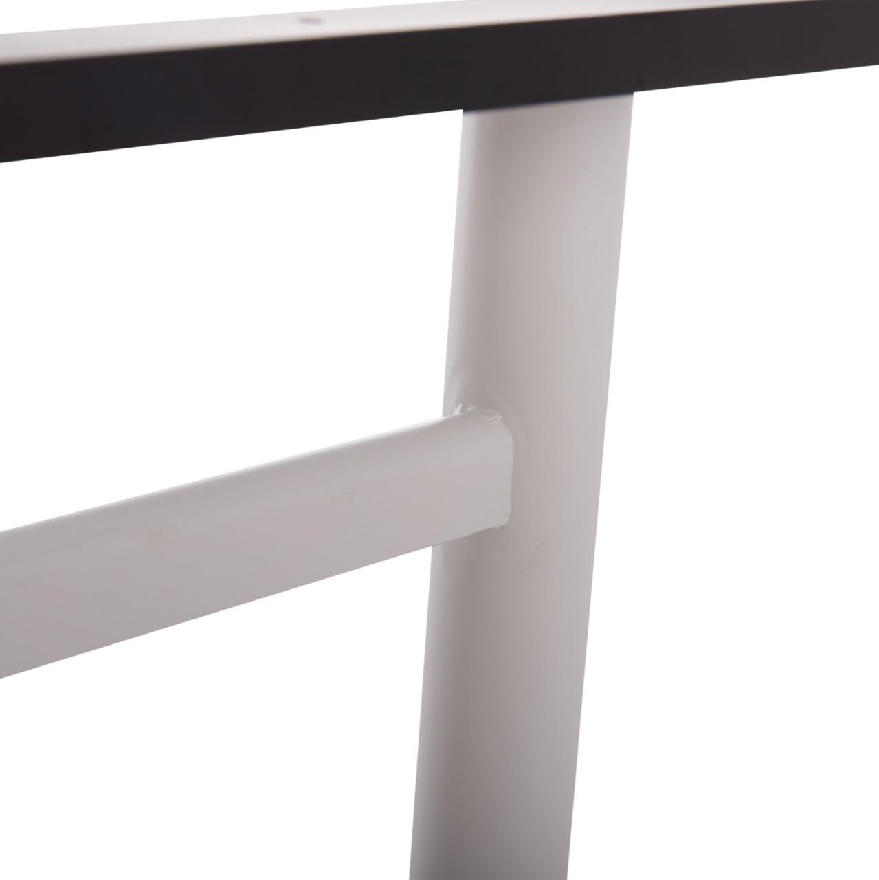 BASE FOR TABLE HM461.12 ALUMINUM DOUBLE IN WHITE WITH HEIGHT ADJUSTERS 100x60x73Hcm [9]
