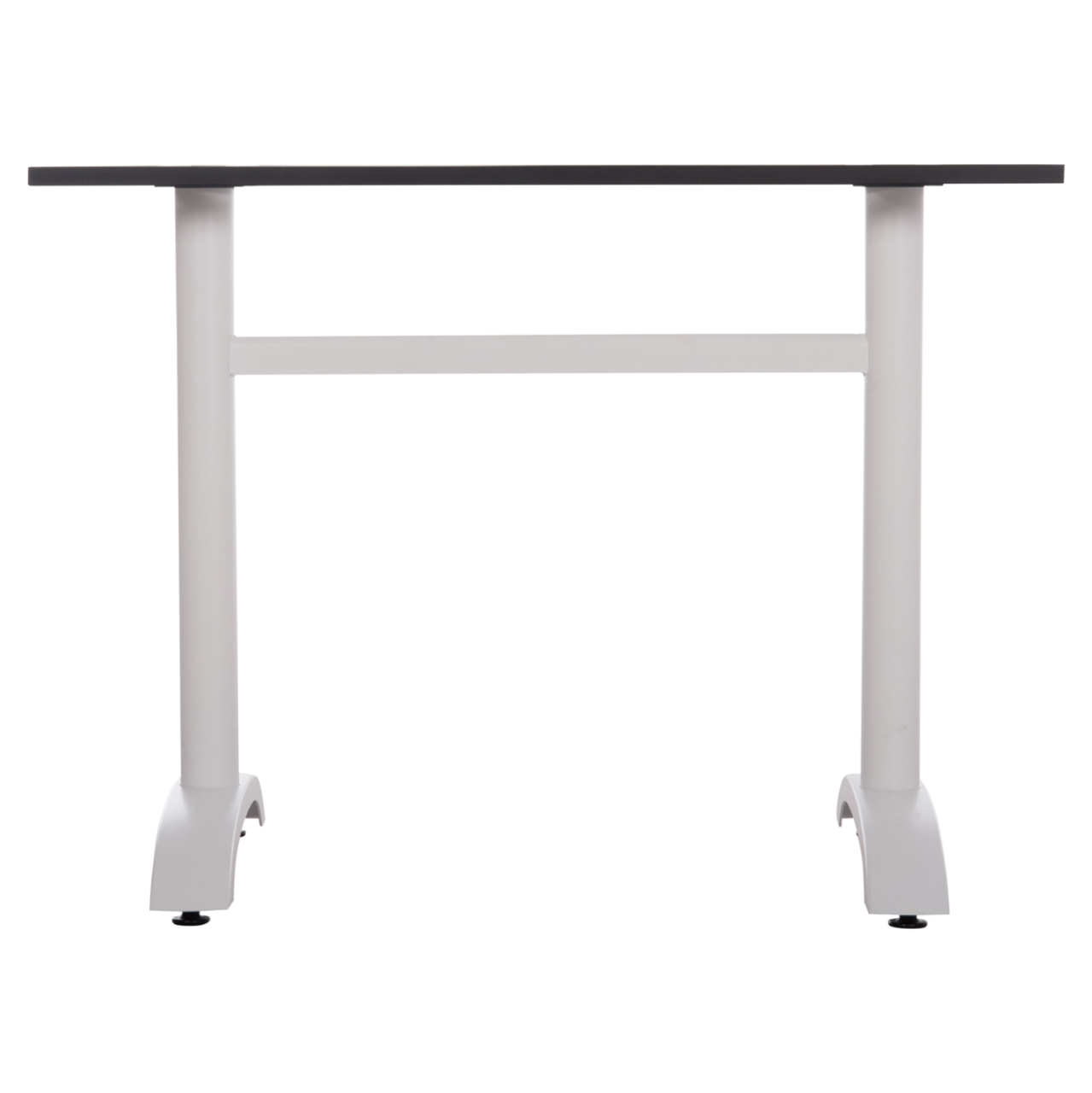 BASE FOR TABLE HM461.12 ALUMINUM DOUBLE IN WHITE WITH HEIGHT ADJUSTERS 100x60x73Hcm [3]
