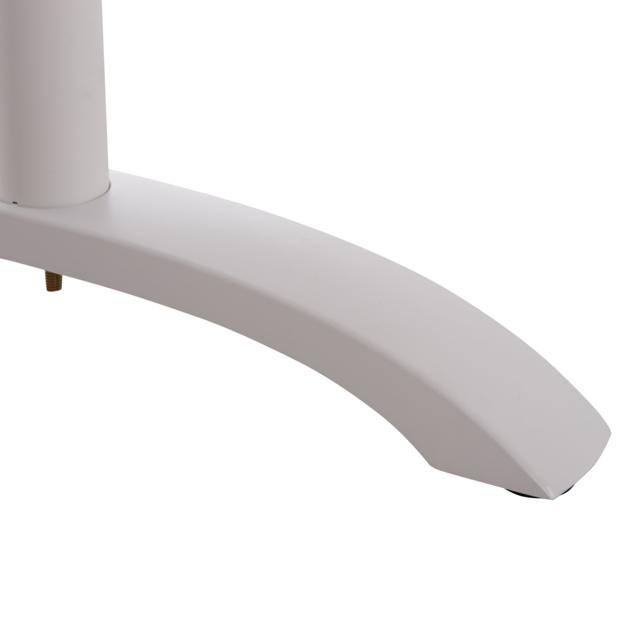 BASE FOR TABLE HM461.12 ALUMINUM DOUBLE IN WHITE WITH HEIGHT ADJUSTERS 100x60x73Hcm [8]