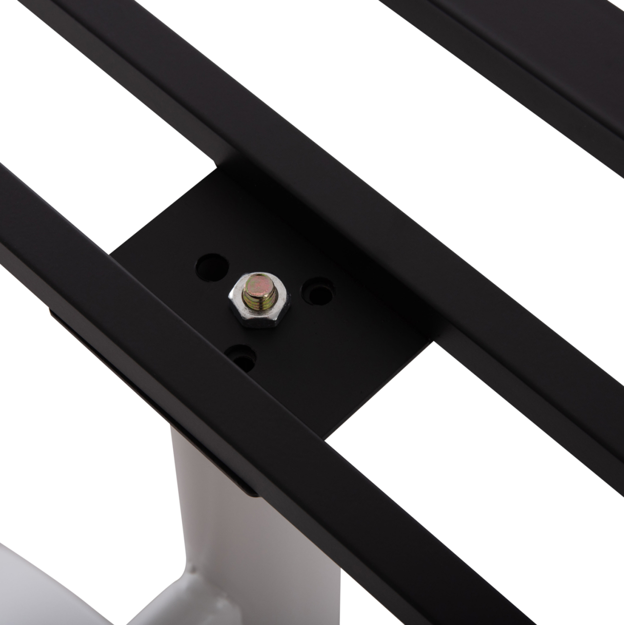 BASE FOR TABLE HM461.12 ALUMINUM DOUBLE IN WHITE WITH HEIGHT ADJUSTERS 100x60x73Hcm [10]