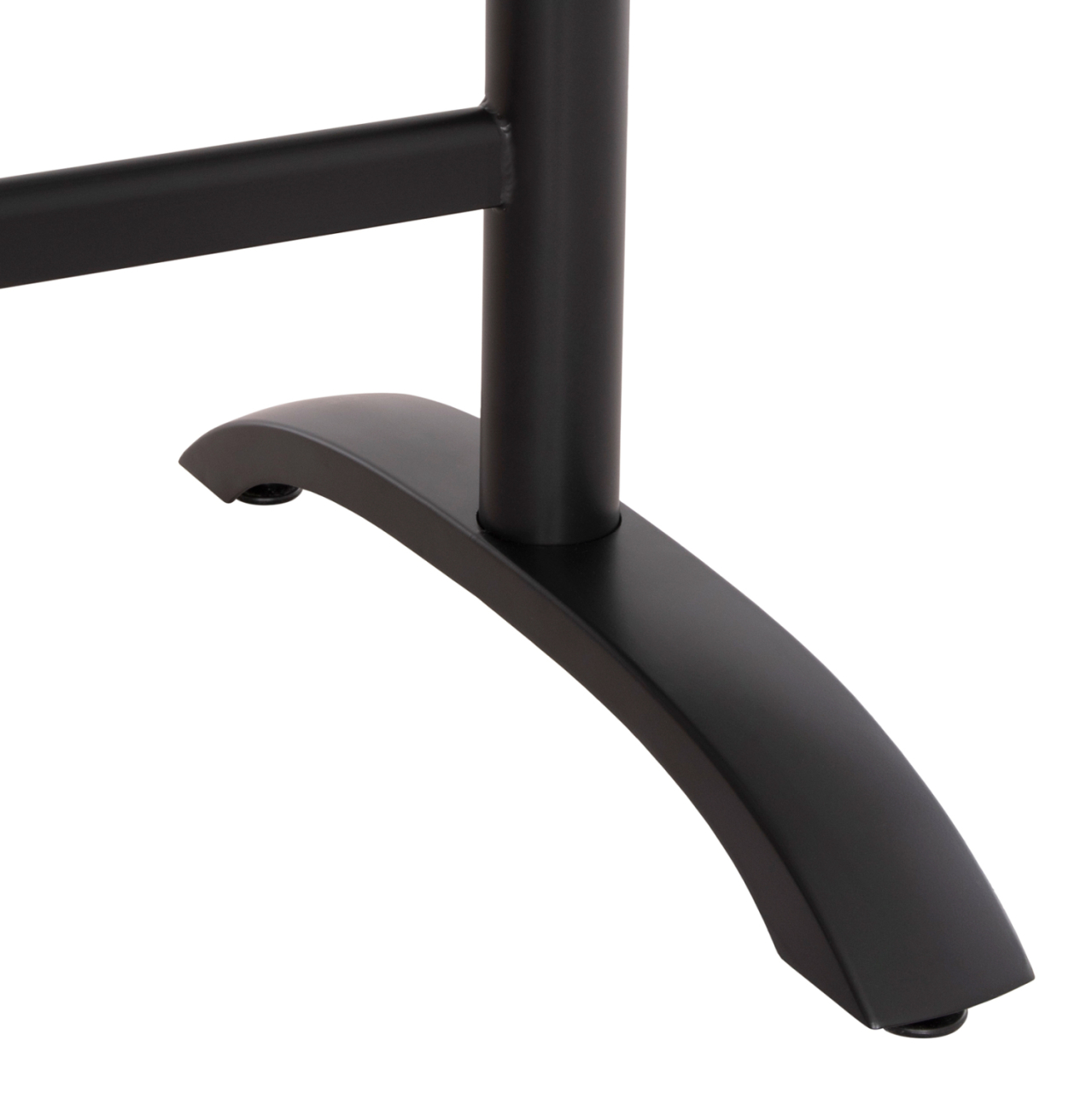 BASE FOR TABLE HM468.11 ALUMINUM DOUBLE IN MATTE BLACK WITH HEIGHT ADJUSTERS 100Χ40Χ73Hcm. [7]