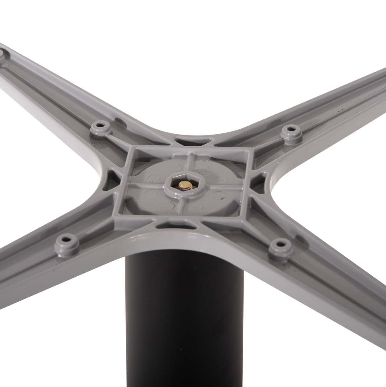 BASE FOR TABLE HM475.01 ALUMINUM MATTE BLACK-46x46cm CROSS 46Χ46Χ72Hcm. [6]