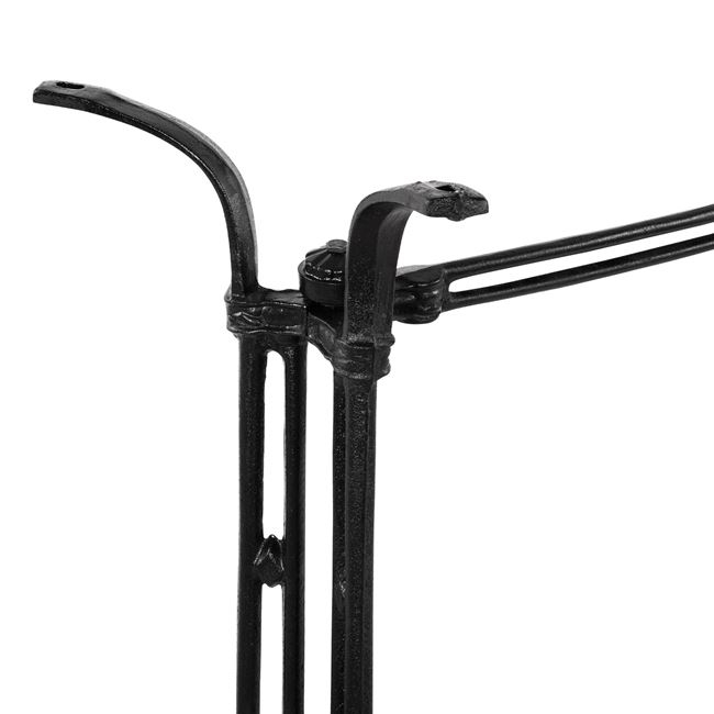 Base from cast iron 2 cοlumns HM465 Black color 78x50 [6]