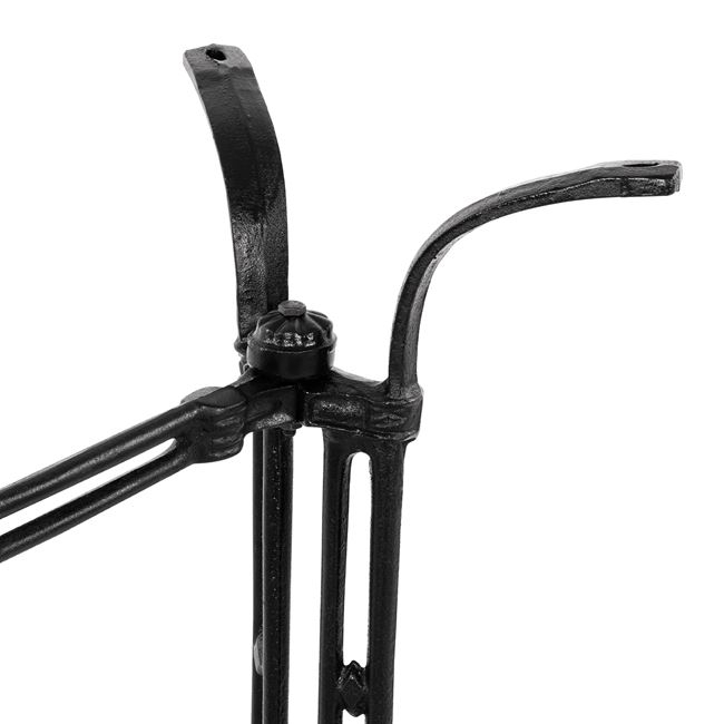 Base from cast iron 2 cοlumns HM465 Black color 78x50 [4]