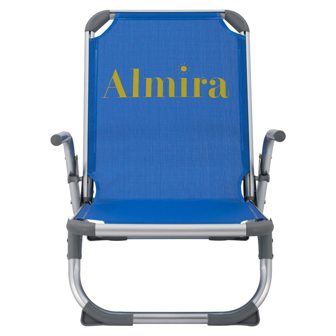 BEACH CHAIR HEAVY DUTY ALUMINUM ALMIRA HM5053.01 BLUE TEXTILENE--HIGH BACKREST 55x71x66Hcm [3]