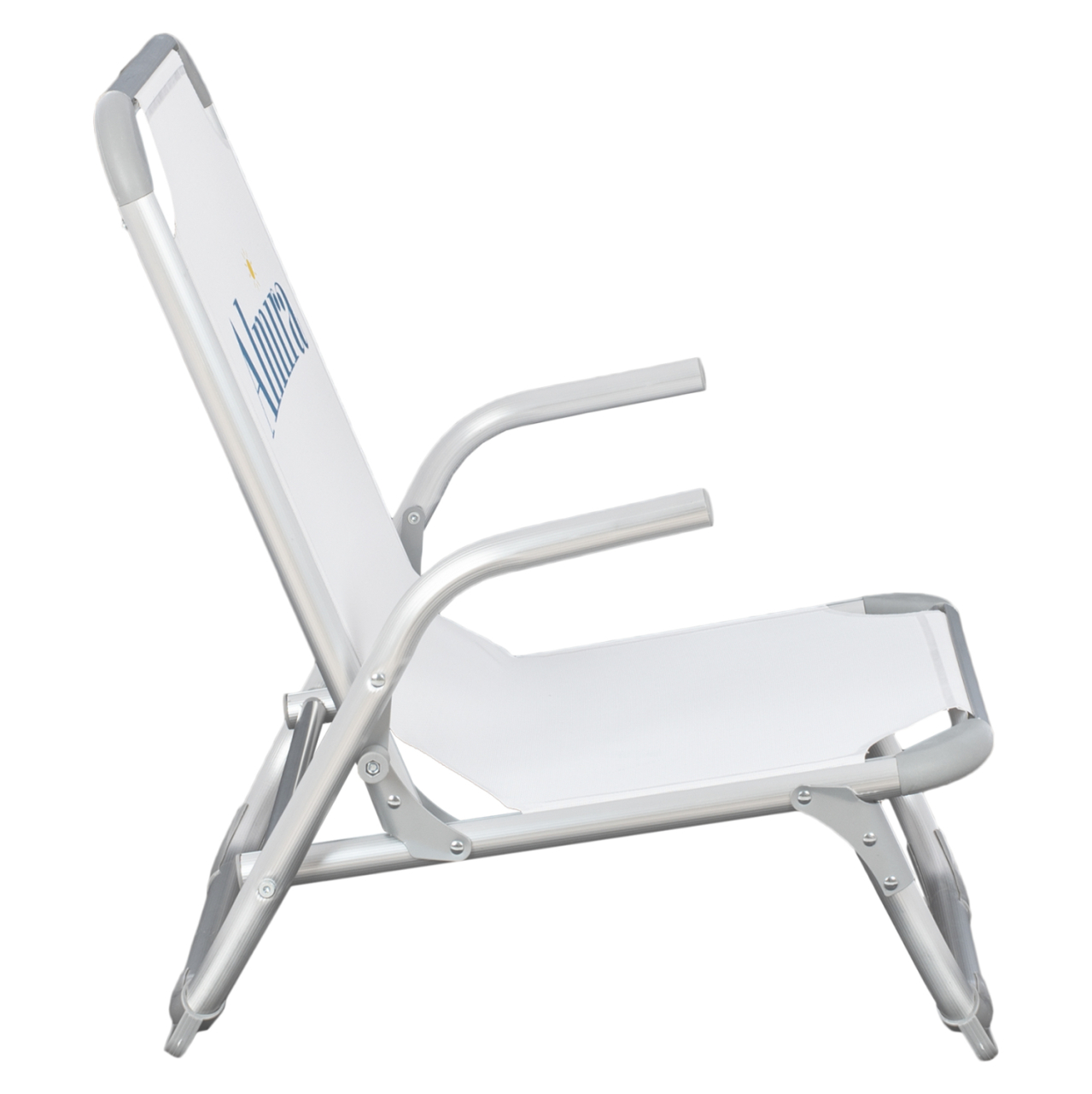 BEACH CHAIR HEAVY DUTY ALUMINUM ALMIRA HM5053.03 WHITE TEXTILENE--HIGH BACKREST 55x71x66Hcm [4]