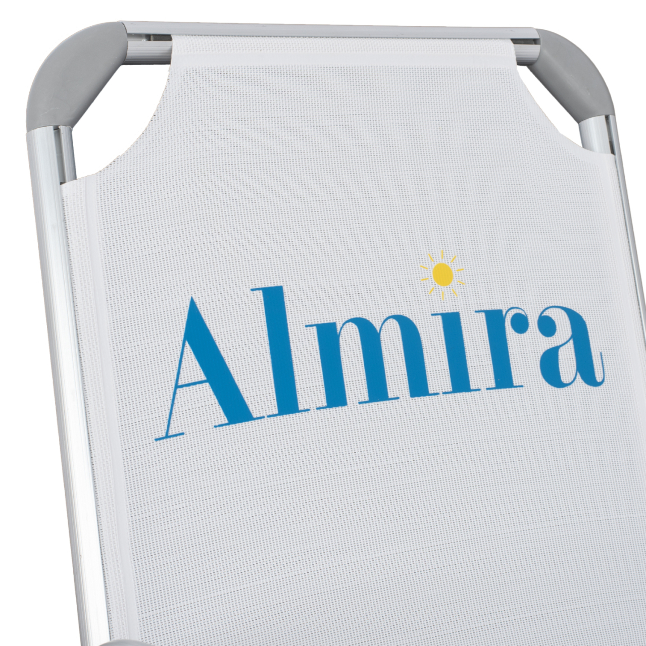BEACH CHAIR HEAVY DUTY ALUMINUM ALMIRA HM5053.03 WHITE TEXTILENE--HIGH BACKREST 55x71x66Hcm [7]