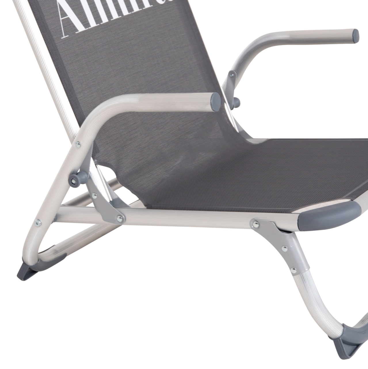 BEACH CHAIR HEAVY DUTY ALUMINUM ALMIRA HM5053.10 GREY TEXTILENE--HIGH BACKREST 55x71x66Hcm [9]