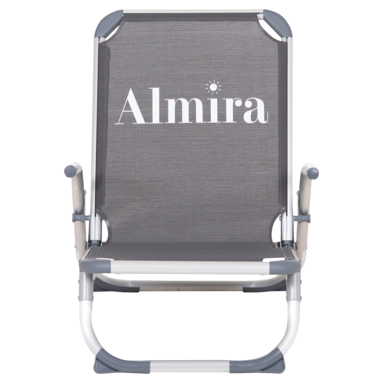 BEACH CHAIR HEAVY DUTY ALUMINUM ALMIRA HM5053.10 GREY TEXTILENE--HIGH BACKREST 55x71x66Hcm [3]