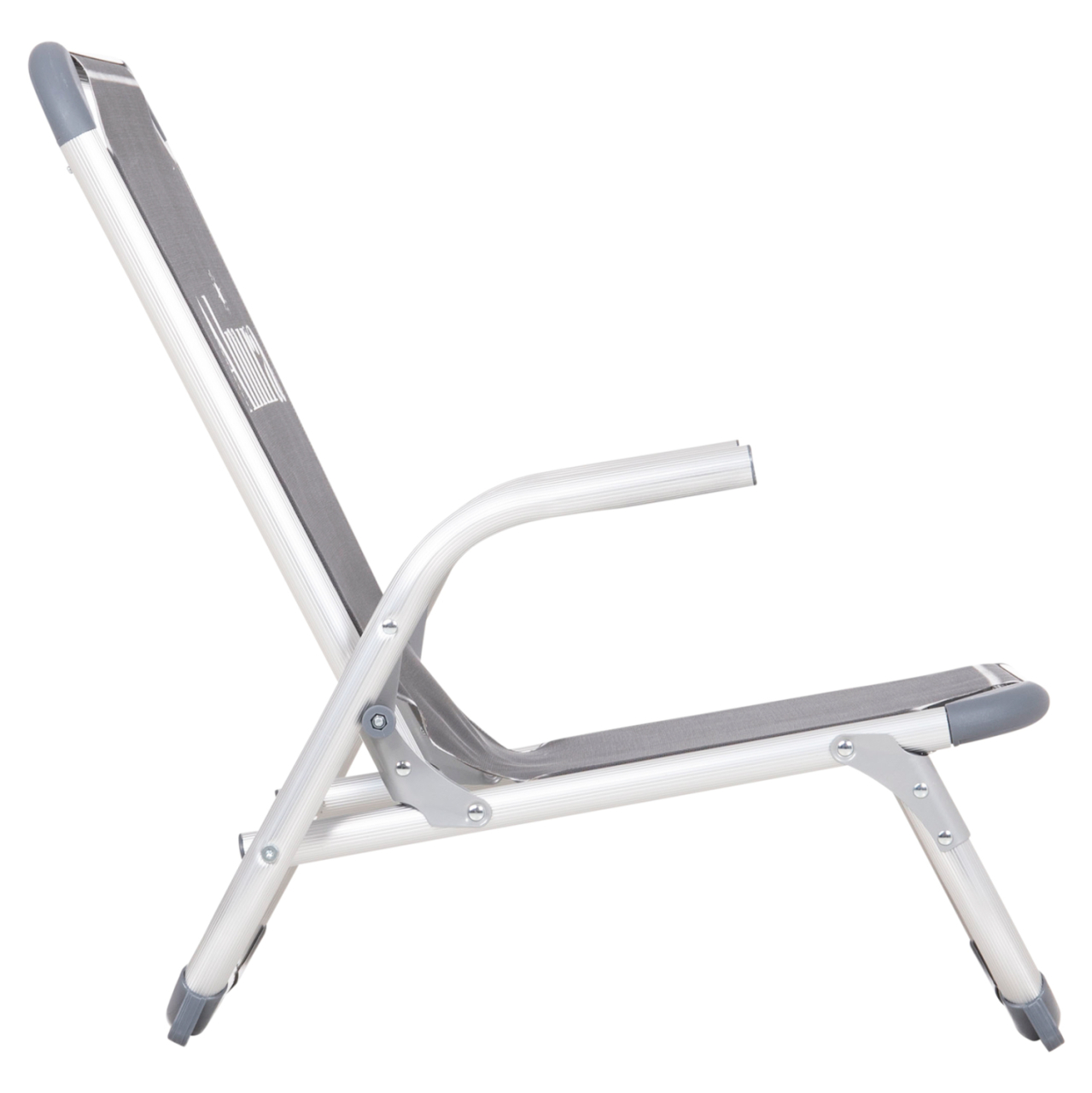 BEACH CHAIR HEAVY DUTY ALUMINUM ALMIRA HM5053.10 GREY TEXTILENE--HIGH BACKREST 55x71x66Hcm [4]