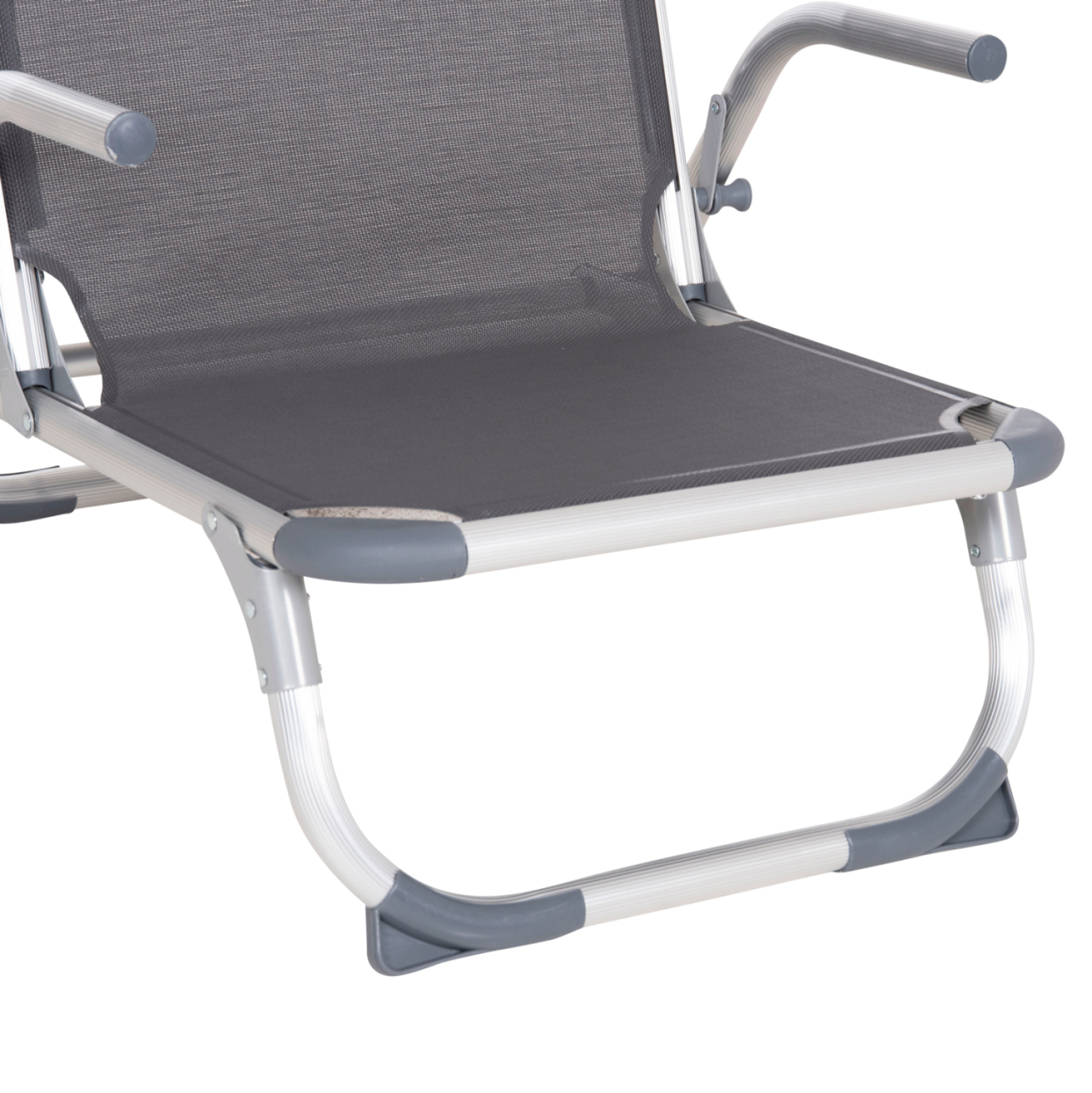 BEACH CHAIR HEAVY DUTY ALUMINUM ALMIRA HM5053.10 GREY TEXTILENE--HIGH BACKREST 55x71x66Hcm [8]